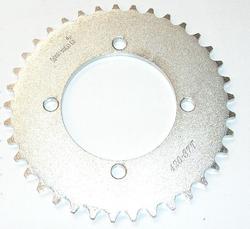 Bagtandhjul dirtbike 37 tands ivd. 58 og 52.3 mm