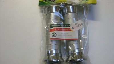 Motorcycle Parts Håndtag Sølv med ørnemønster