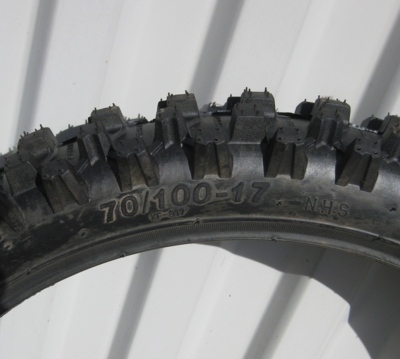 17" fordæk til Dirtbike 70/100x17"